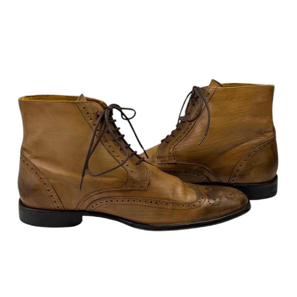 Undandy Chukka Wingtip Brogue Dress Boots GUC Size 43 US 10    S3999 - Picture 9 of 15